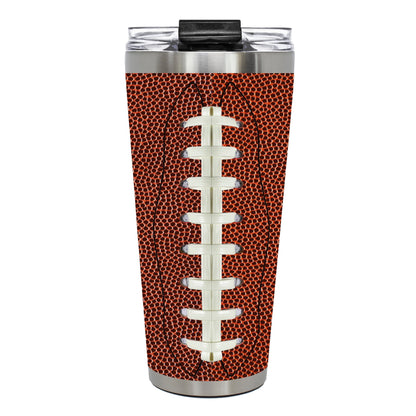 Houston Texans 32 ounce vacuum insulated stainless steel tumbler with Gameball graphic