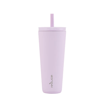 Reduce Halo Tumbler with Spill-Proof Straw & Handle – Lilac, 32 oz
